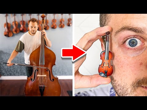 Playing "World's Smallest Violin" Song BUT My Instrument Keeps Shrinking