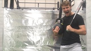 100 LAYERS OF ALUMINUM FOIL (DANGER ALERT) METAL WALL