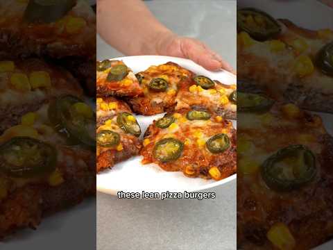 Meal Prep Pizza Burgers (258 calories & 36g protein) #easyrecipe #healthyfood #weightloss #mealprep