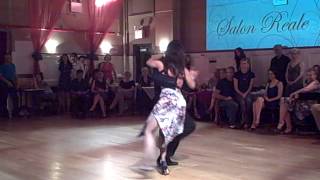 Ana Padron and Diego Blanco at Salon Reale, NYC 2013 - Milonga - argentine tango