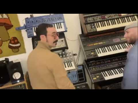Mofak x Dabeull x Diamond Ortiz playing “Parliament - Flashlight” at Vintage Synthesizer Museum
