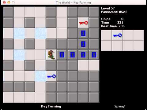 CCLP1 level 57 solution - 296 seconds