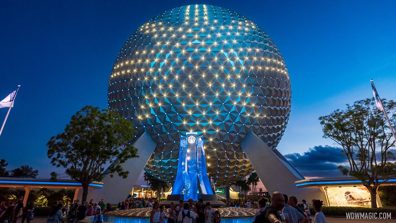 Spaceship Earth lighting - 'When We're Together' From 'Olaf's Frozen Adventure'