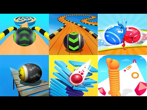 Going Balls VS Sky Rolling Balls Level Up Balls Rollance Adventure Balls Stack Ball Long Neck Run