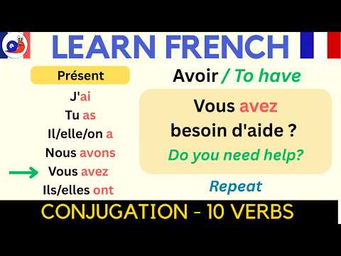 French Verb Conjugation Made Easy – 10 Key Verbs in 3 Tenses (with Examples)