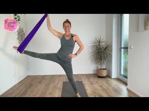 Aerial Yoga (LuftYoga) für Einsteiger / Mittelstufe für 30 Min.
