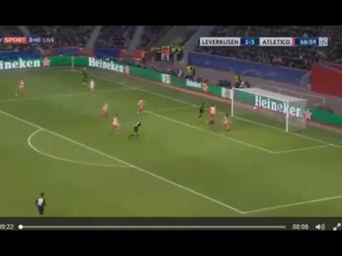 Autogol de stefan savic. Bayer Leverkusen 2 vs 3 Atletico de Madrid -Champions league Octavos