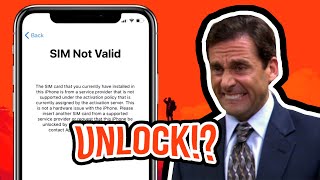 How to Unlock iPhone Sim Not Supported - Unlock iPhone from Carrier Tutorial (Sprint Verizon AT&T..)