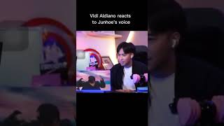 Download lagu famous Indonesian singer Vidi Aldiano reacted to Junhoe's voice, he liked it😊 #아이콘 #ikonic #kpop mp3