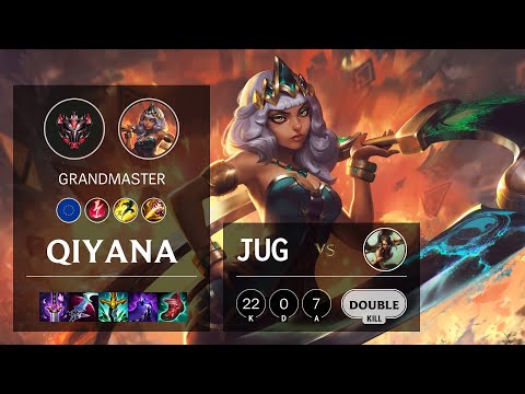 Qiyana Jungle vs Nidalee - EUW Grandmaster Patch 11.24