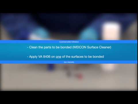 WEICON Contact VA 8406 цианоакрилатный клей видео