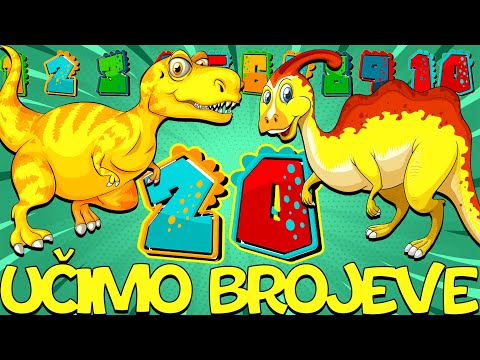 Brojevi Za Djecu - Pepi TV Edukativni Programi Za Djecu - Ucimo Brojeve - Dinosauri Za Decu