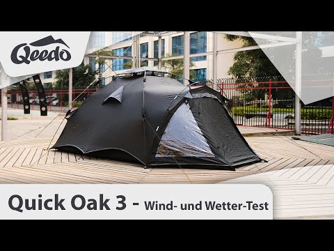 qeedo Quick Oak 3 (2018) Campingzelt (Wind und Wetter Test)