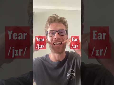 YEAR or EAR? #pronunciation #youtubeshorts #english
