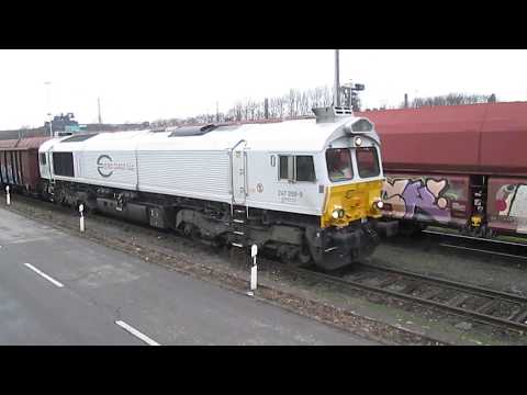 CLASS 77 "247 059-9" EURO CARGO RAIL • DB Cargo • Anfahrt mit schwerem Güterzug
