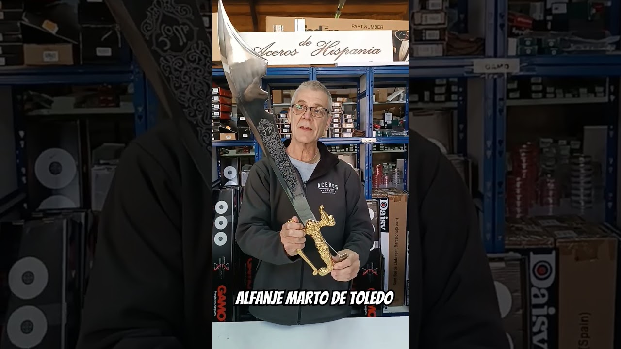 Alfanje árabe oro de Marto hecho en Toledo