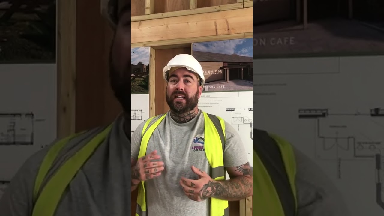 Lewis, Trainer/Assessor discussing the Construction Skills Village Level 2 Bricklayer Standard