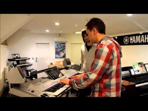 Yamaha Tyros 5 Demonstration by Mark Harrison with Matt at the Musicroom Lincoln