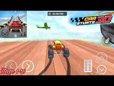 Car Stunts 3D Free - Extreme City GT Racing _ Stage 1-10 Complete - Android iOS Gameplay