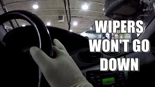 Wipers Won't Go Down 1998-2005 Ford Focus