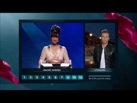 Eurovision 2013 : Vote of Lithuania (HD) (1080p)