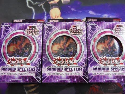 Luckiest Yugioh Shadow Specters Special Edition X3! Booster Pack Opening EVER!!
