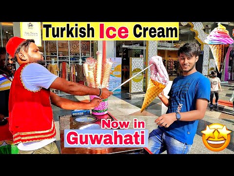 Turkish ice cream in Guwahati😍/Assamese food vlog/Dhruva j kalita with Nabz d videos