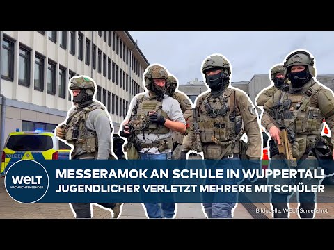 WUPPERTAL: Messerattacke an Schule! Jugendlicher sticht auf Mitschüler ein, mehrere Verletzte!
