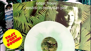 Edgar Froese – Epsilon In Malaysian Pale LP Album Re 2022 Culture Factory France VINYL Unboxing