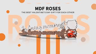 Valentine’s Day Valentine Day DIY Sublimation MDF in Loving Memory & I Love You Sublimation Rose