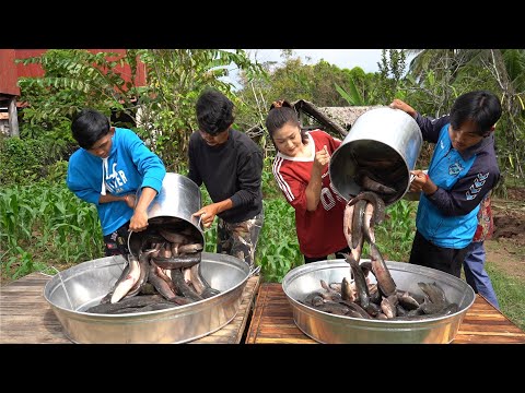 50kg Snakehead fishes recipes | Traditional Dried fish recipe | Countryside Life TV