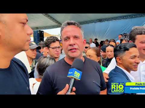 Prefeito Carlos e Governador Paulo Dantas assinam ordem de serviço em Rio Largo.