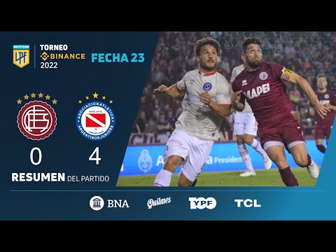 #TorneoBinance | Fecha 23 | resumen de Lanús - Argentinos
