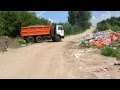Сброс строительного мусора возле озера Тягле 