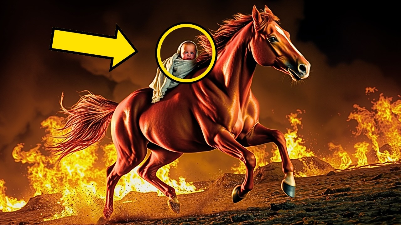 ¡HISTORIA INPACTANTE! UN CABALLO SALVA A UN BEBÉ DE UN INCENDIO... ES INCREÍBLE