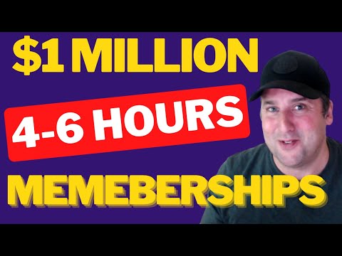 How To Make $1M Per Year With Membership Sites (4-6 Hours Work P/Month max)