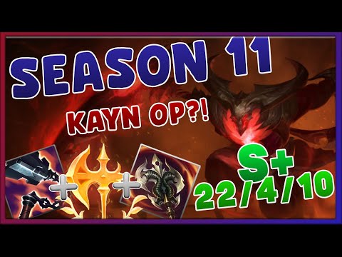 SEASON 11 GOREDRINKER + RAVENOUS HYDRA KAYN IS BUSTED! - S+ CARRY KAYN JUNGLE!