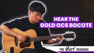 Video thumbnail for Hear The Cort Gold OC6 Bocote Acoustic Guitar by Cort Guitars and Basses