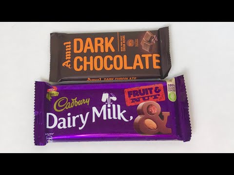 Amul Dark Chocolate Vs Cadbury Dairy Milk Fruit & Nut