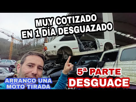 XR3i PELADO en 1 DÍA😲DESGUACE MOTOS Y COCHES😍 ARRANCO MOTO TIRADA🤣 5ª parte