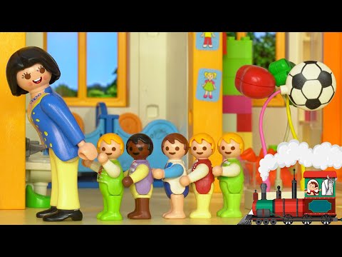 Playmobil po polsku Wesołe przygody bliźniaków Klary i Kuby . Pierwszy dzień w żłobku Laury 🏫