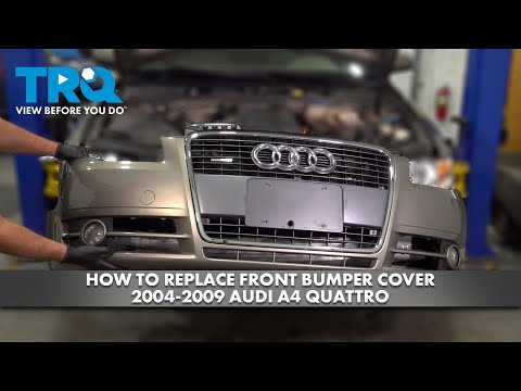 How to Replace Front Bumper Cover 2004-2009 Audi A4 Quattro