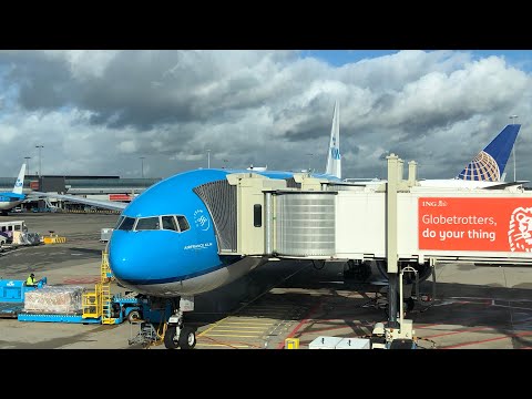 KLM Boeing 777-206(ER) PH-BQD Pushback and Departure from Amsterdam Schipol Airport-24/10/22