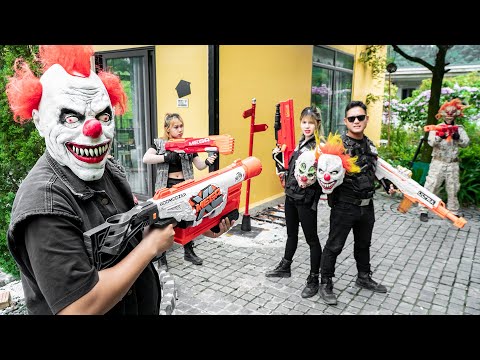 LTT Films Nerf War : Black Man Nerf Guns Fight Hunt Down Criminals Rocket The Strongest Warrior