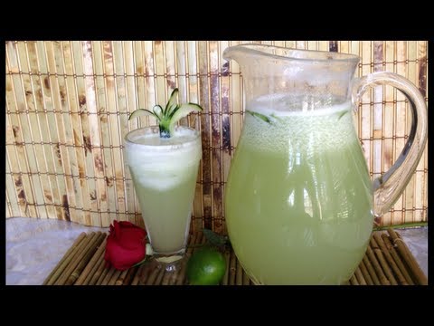 AGUA FRESCA DE PEPINO, RECETA DELICIOSA