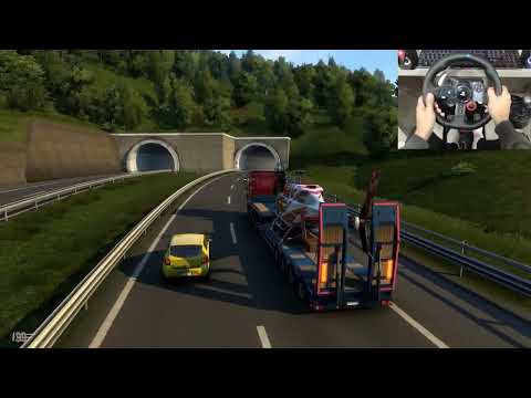 Helicopter Transport DAF XF 530 - Euro Truck Simulator 2 | G29 Steering Wheel w/ clutch Shifter