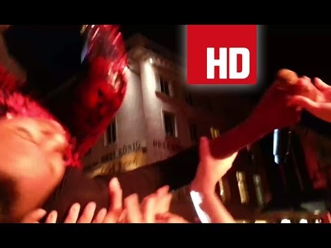 Skunk Anansie @ Stimmen2013 Lörrach Marktplatz Crowdsurfing with backflip