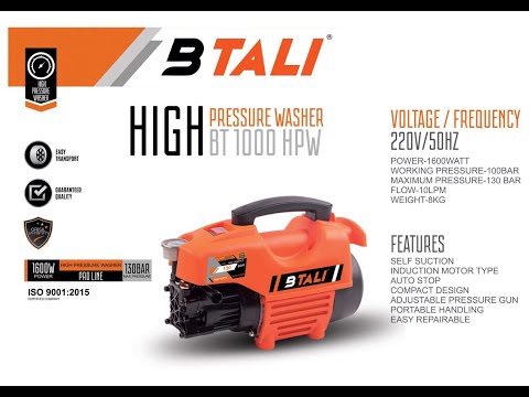 BTALI BT 1000 HPW High Pressure Washer