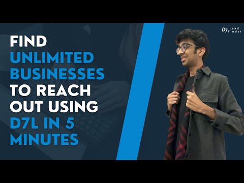 Find Unlimited Leads For Your Agency Using D7L Lead Finder - How To
