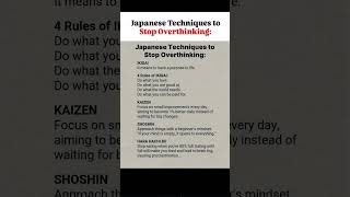 Download lagu Japanese Techniques To Stop Overthinking #psychology #psychologyfacts #japan #motivation #facts mp3